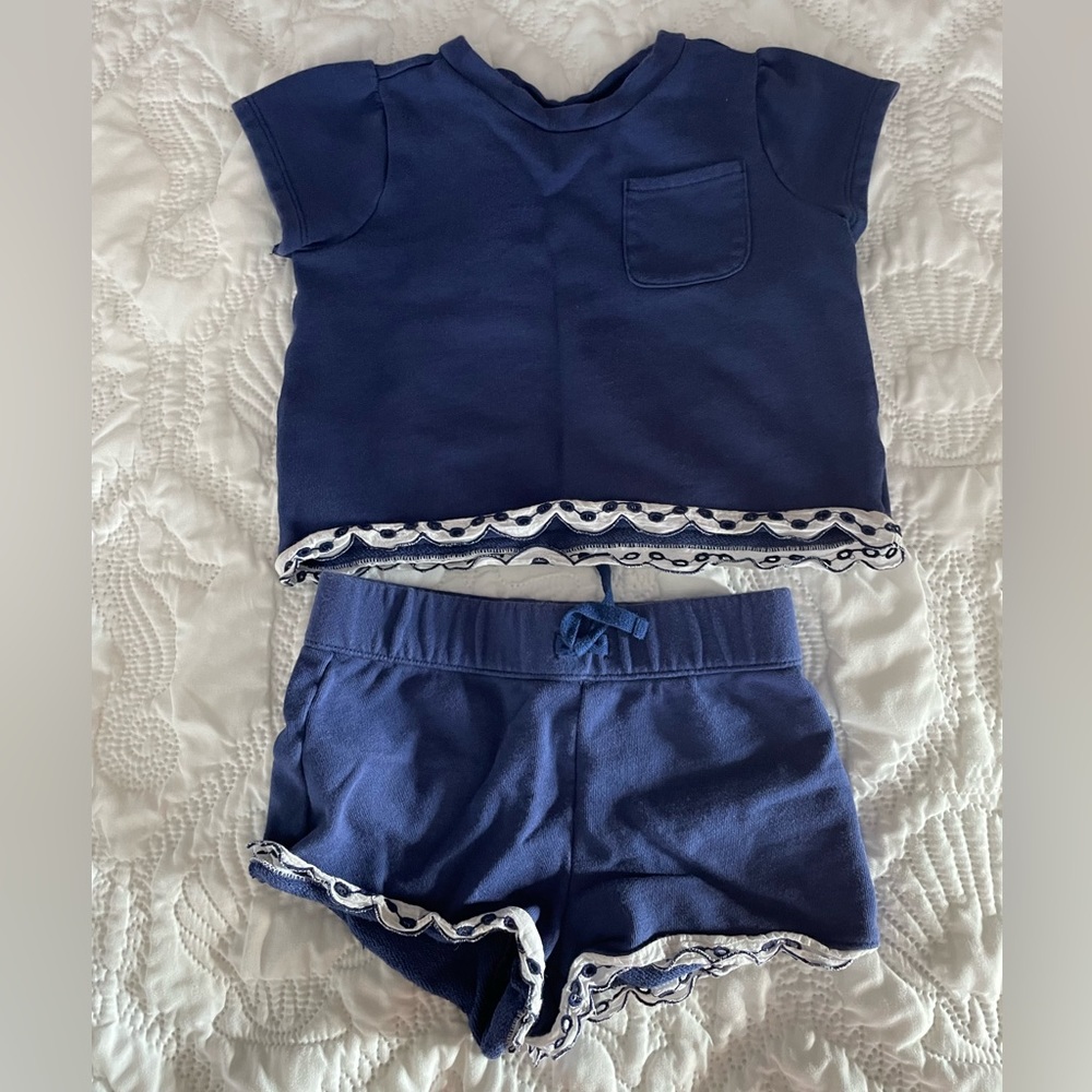 Janie and Jack 2 piece girls set, size 6, fits small